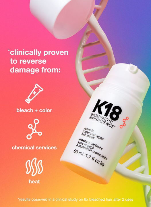 K18 maska za molekularnu obnovu kose bez ispiranja 50 ml