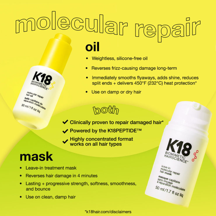 K18 ulje za molekularnu obnovu kose, 30 ml